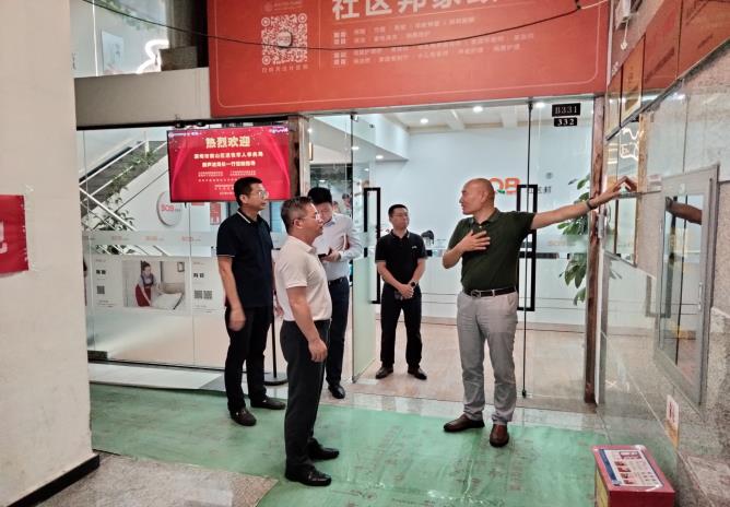 深圳市南山區退役軍人事務局局長薛聲波一行蒞臨社區邦考察交流